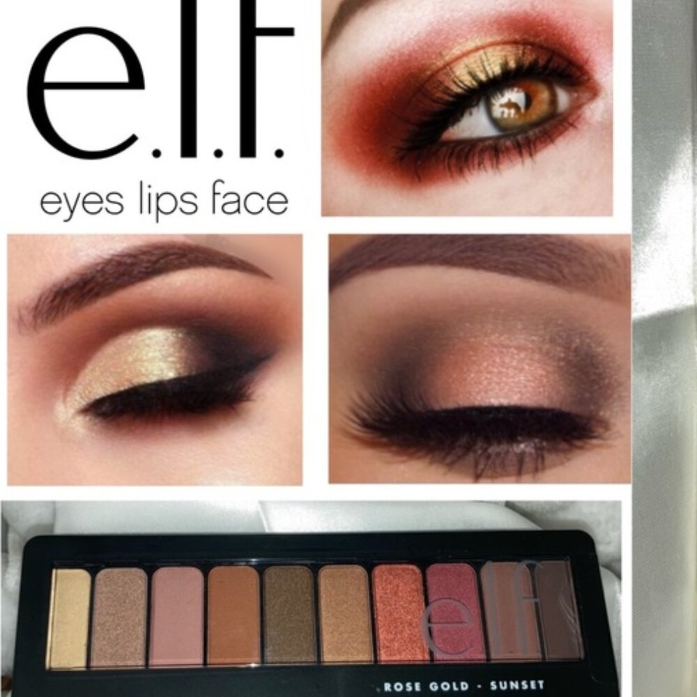 E.LF. Rose Gold Sunset Eyeshadow Pallete.  NEW! Sealed Product!